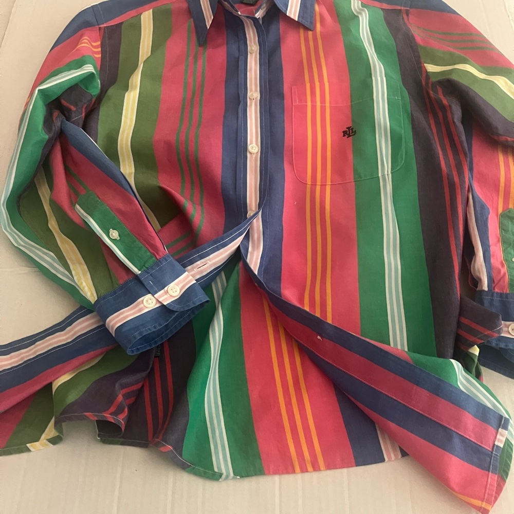 Ralph Lauren Summer Stripped Shirt - Picture 3 of 6